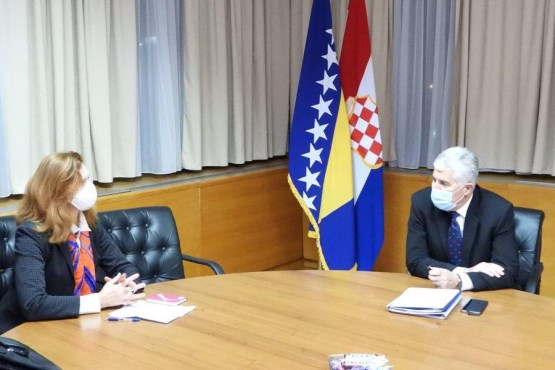 Zamjenik predsjedavajućeg Doma naroda dr. Dragan Čović održao sastanak s rezidentnom koordinatoricom UN u BiH